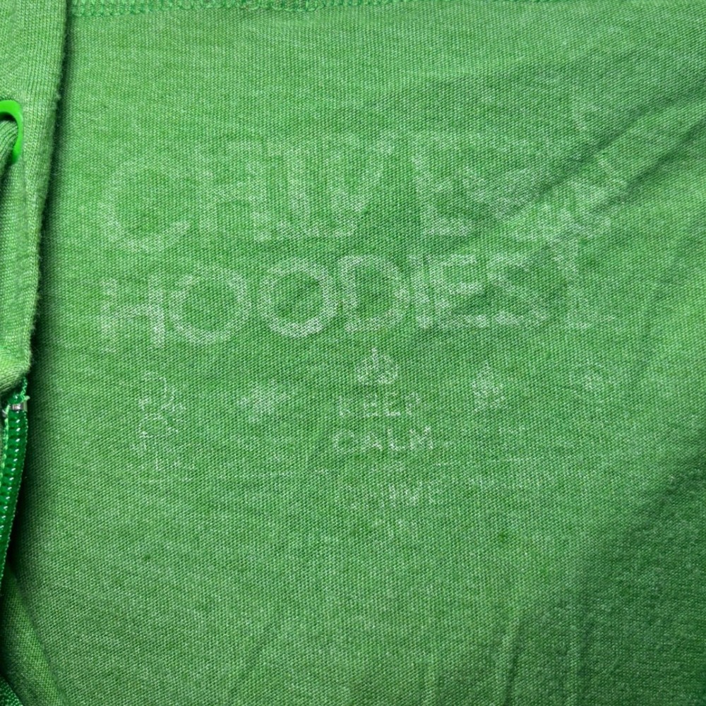 Chive Hoodies Green Heather Ostrich Wreath Full Zip Hoodie Sweatshirt Small - Picture 9 of 9